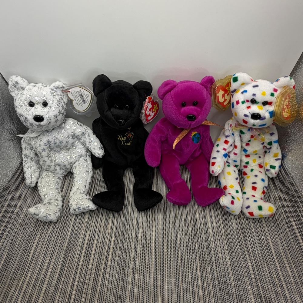Ty Beanie Babies Millennium Set 4 The Beginning The End Millennium Ty 2K Bears